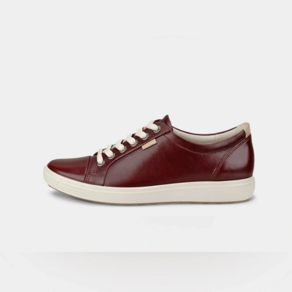 ECCO Women’s Soft Leather Sneakers - Picture 2 of 9